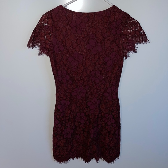 Storia Beyond Words Lace Illusion Body Hugging Dress Size M - Picture 5 of 8